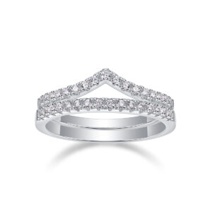 Crown Diamond Ring Luxury And Stylish Moissanite Silver Ring