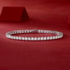Unique Luxury Fashion Mosan Diamond S925 Silver Bracelet