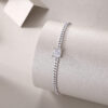 Resolute Luxury Fashion Mossan Diamond S925 Silver Bracelet