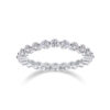 Row Of Diamonds, Moissanite Rings, Silver Rings, Luxury Fashion Rings