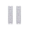 Woven Light Luxury Fashion Diamond Earrings Stud Inlaid With Mosan Diamond Silver Ornaments