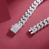 The Light Of Faith Luxury Fashion Mossan Diamond S925 Silver Bracelet