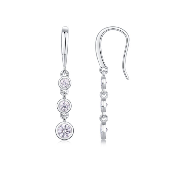 Classic Multi-diamond Set Moissanite Silver Earrings Luxury Fashion Diamond Earrings Stud Earrings