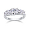 Luxury Fashion Diamond Rings Lots Of Moissanite Silver Rings