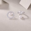 Explore Diamond Set Moissanite Silver Earrings Luxury Fashion Diamond Earring Stud Earrings