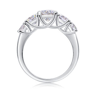 Luxury Fashion Diamond Rings Lots Of Moissanite Silver Rings