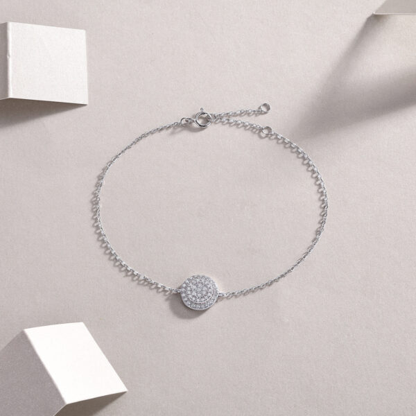Luxury Fashion Mossan Diamond S925 Silver Bracelet