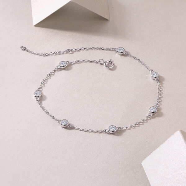 Smart Bubble Luxury Fashion Mossan Diamond S925 Silver Bracelet Comparable To Natural Diamonds