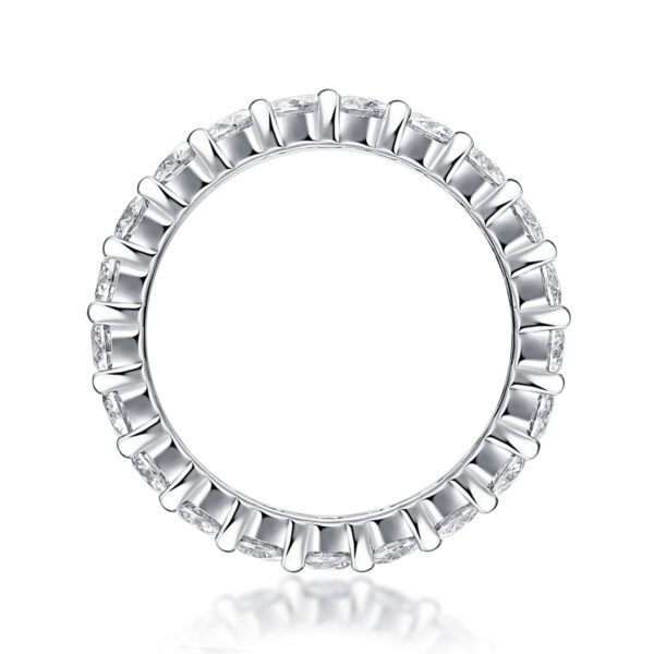 Luxury Fashion Diamond Ring, Row Diamond Ring, Moissanite Silver Ring, Jewelry