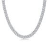 Life Convention Luxury Fashion Mossan Diamond S925 Silver Necklace