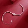 The Bridge Of Magpies Luxury Fashion Mosan Diamond Silver Jewelry Comparable To Natural Diamond Bracelet