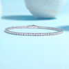 One Of A Kind Luxury Fashion Mosan Diamond Silver Jewelry Comparable To Natural Diamond Bracelet