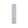 Multi-row Diamond Ring Luxury Fashion Set Moissanite Silver Ring