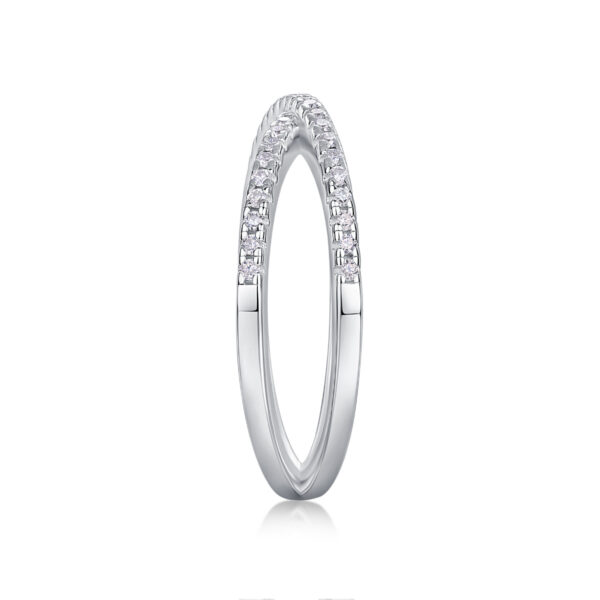 Double Band Diamond Ring Luxury Fashion Set Moissanite Silver Ring