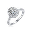 Audrey Large Diamond Ring Luxury Fashion Set Moissanite Silver Ring