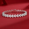 Kanong Luxury Fashion Mossan Diamond S925 Silver Bracelet