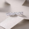 Diamond Ring Luxury Fashion Set Moissanite Silver Ring