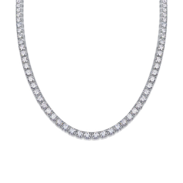 Endless Stream Of Stars 0.5ct Luxury Fashion Mossan Diamond S925 Silver Necklace