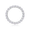 Row Of Diamonds, Moissanite Rings, Silver Rings, Luxury Fashion Rings
