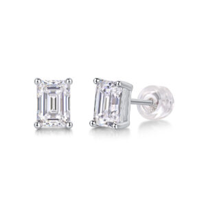 Sink Into Luxury Fashion Diamond Earrings Studs Set With Mosan Diamond Silver Ornaments