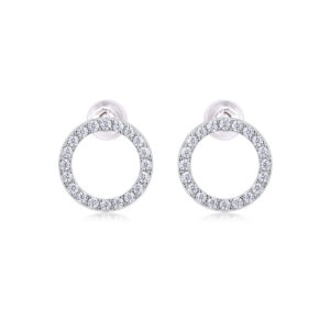 Explore Diamond Set Moissanite Silver Earrings Luxury Fashion Diamond Earring Stud Earrings