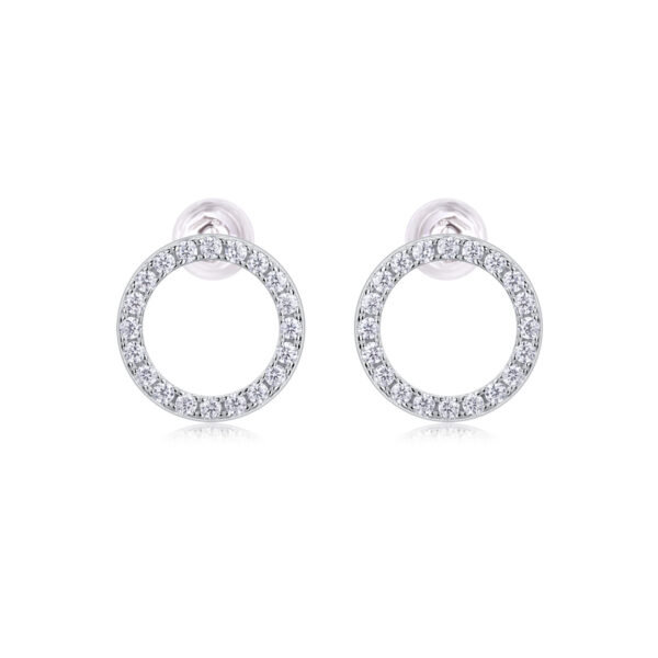 Explore Diamond Set Moissanite Silver Earrings Luxury Fashion Diamond Earring Stud Earrings
