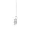 Romantic Mark Luxury Fashion Diamond Pendant Necklace Set With Mosan Diamond Silver Ornaments