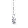 Diamond Sparkle V-chain Luxury Fashion Diamond Pendant Necklace Set With Mosan Diamond Silver Ornaments