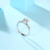 Moissanite Diamond Wedding Ring Luxury Fashion Silver Ring