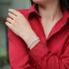Kanong Luxury Fashion Mossan Diamond S925 Silver Bracelet