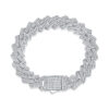 The Keel Luxury Fashion Mossan Diamond S925 Silver Bracelet Rivaling Natural Diamonds