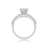 Arrange Large Diamond Rings, Wedding Rings, Luxury Fashion Set Moissanite Silver Rings