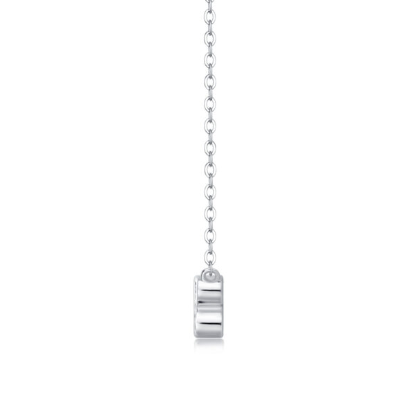 White Dew Luxury Fashion Diamond Pendant Necklace Set With Mosan Diamond Silver Ornaments